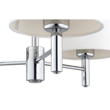 BRILAGI - Luster na tyči MONTE 3xE27/60W/230V krémová/lesklý chróm