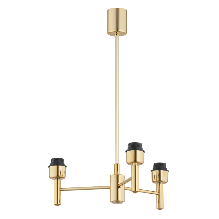 Brilagi - Luster na tyči MONTE 3xE27/60W/230V modrá/zlatá