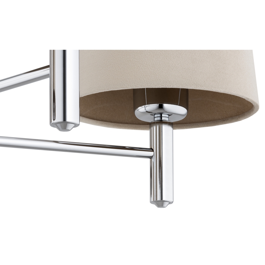 Brilagi - Luster na tyči MONTE 5xE27/60W/230V béžová/lesklý chróm