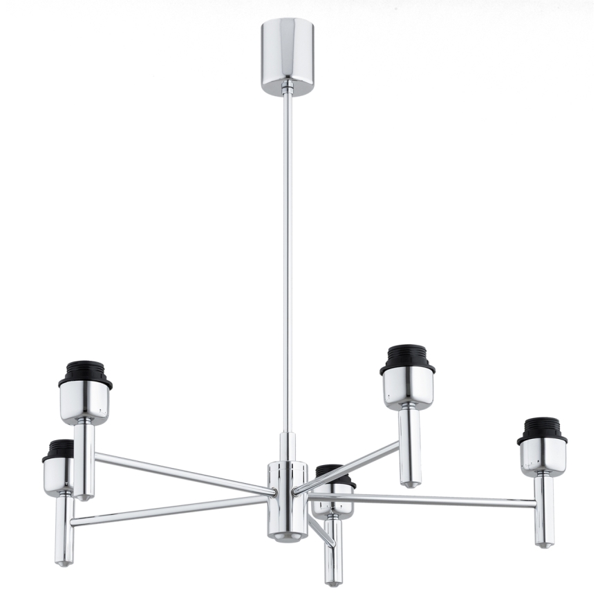 Brilagi - Luster na tyči MONTE 5xE27/60W/230V béžová/lesklý chróm