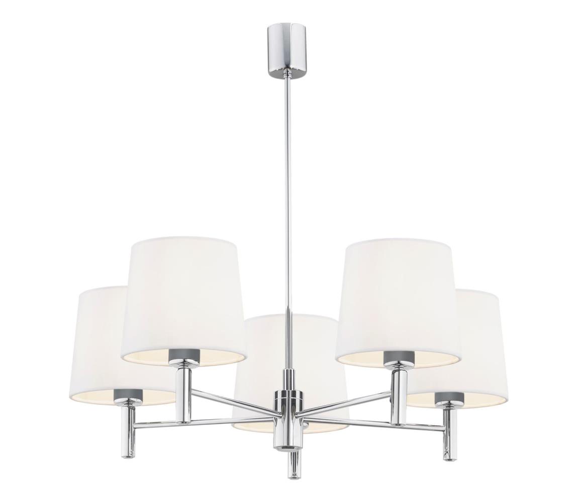 Brilagi - Luster na tyči MONTE 5xE27/60W/230V krémová/lesklý chróm 8590828053484