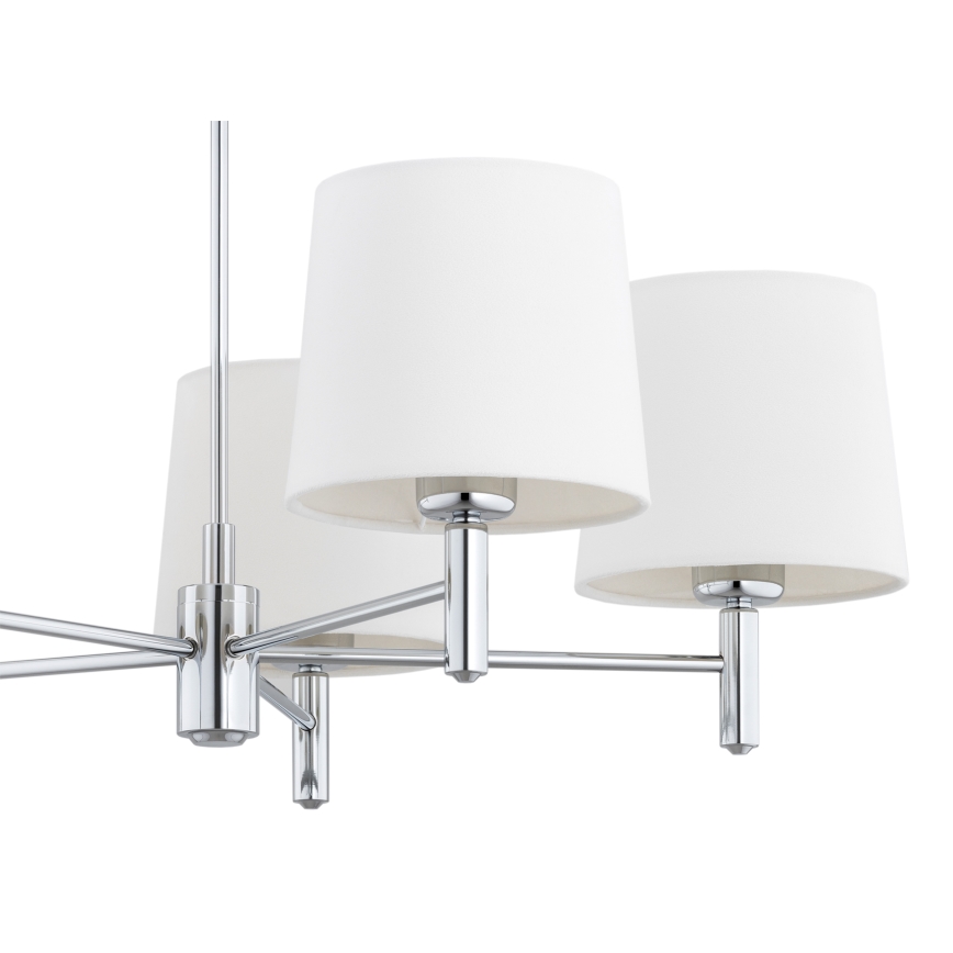 Brilagi - Luster na tyči MONTE 5xE27/60W/230V krémová/lesklý chróm