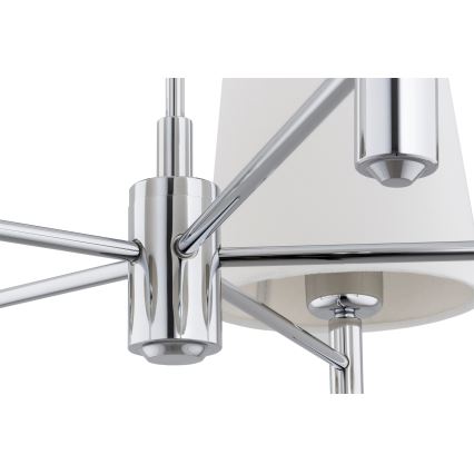 Brilagi - Luster na tyči MONTE 5xE27/60W/230V krémová/lesklý chróm