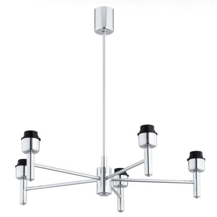 Brilagi - Luster na tyči MONTE 5xE27/60W/230V krémová/lesklý chróm