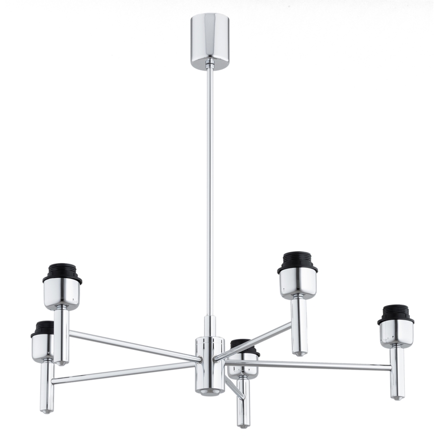 Brilagi - Luster na tyči MONTE 5xE27/60W/230V krémová/lesklý chróm