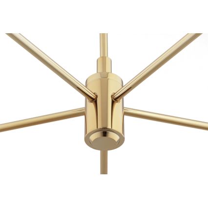 Brilagi - Luster na tyči MONTE 5xE27/60W/230V modrá/zlatá