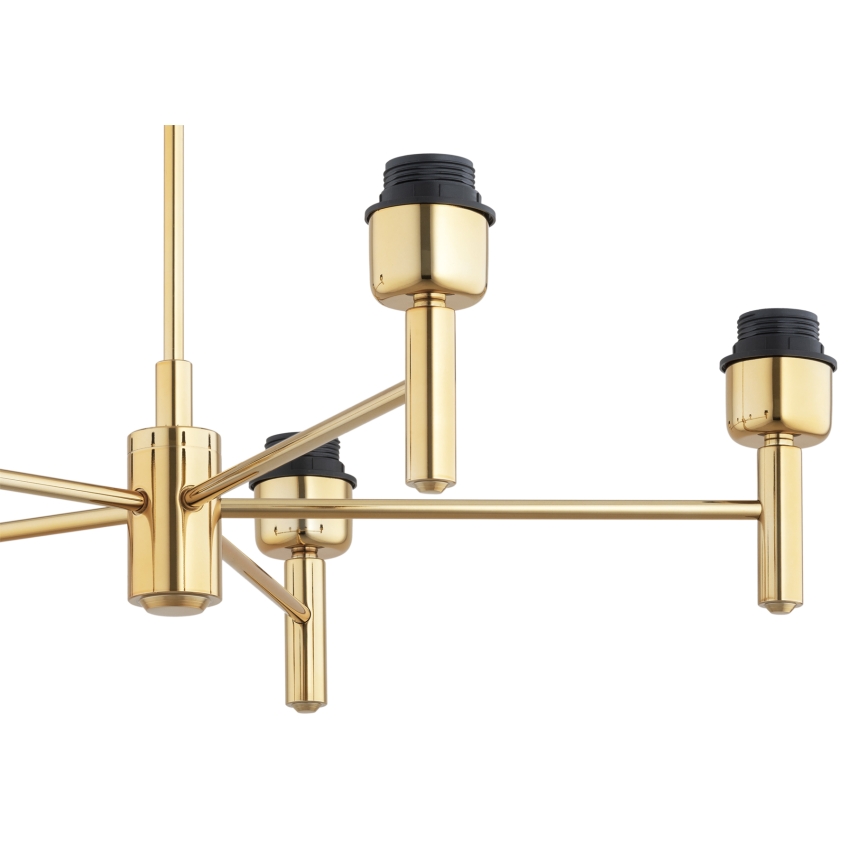 Brilagi - Luster na tyči MONTE 5xE27/60W/230V modrá/zlatá