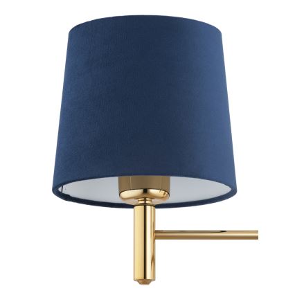 BRILAGI - Luster na tyči MONTE 5xE27/60W/230V modrá/zlatá