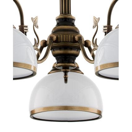 Brilagi - Luster na tyči TAURUS 5xE27/15W/230V priemer 70 cm bronz