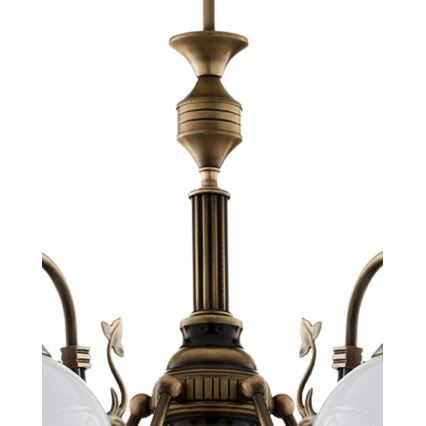 Brilagi - Luster na tyči TAURUS 5xE27/15W/230V priemer 70 cm bronz