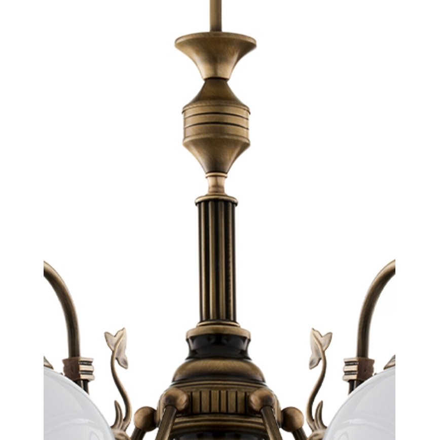 Brilagi - Luster na tyči TAURUS 5xE27/15W/230V priemer 70 cm bronz