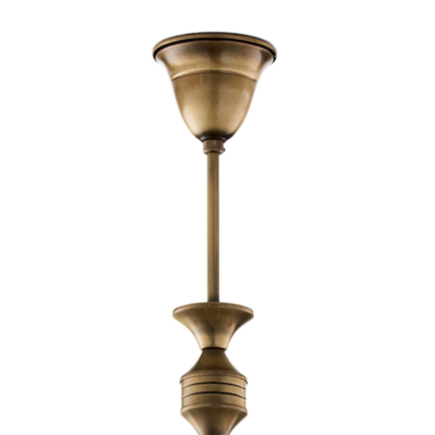Brilagi - Luster na tyči TAURUS 5xE27/15W/230V priemer 70 cm bronz