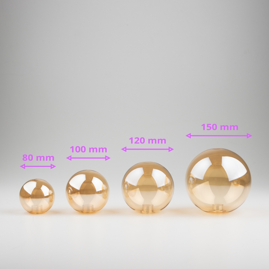 Brilagi - Náhradné sklo k lustru, nástennému svietidlu a lampe MISTEL, MILLA pr. 10 cm zlatá