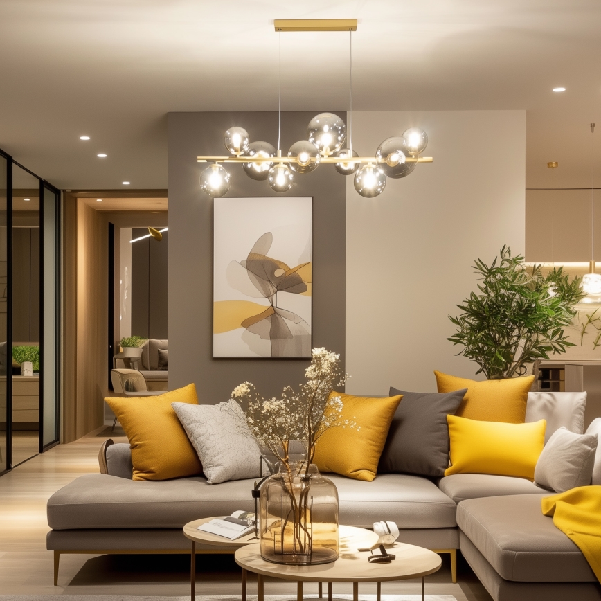 Brilagi - Náhradné sklo k lustru, nástennému svietidlu a lampe MISTEL, MILLA pr. 15 cm dymová