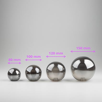 Brilagi - Náhradné sklo k lustru, nástennému svietidlu a lampe MISTEL, MILLA pr. 15 cm dymová