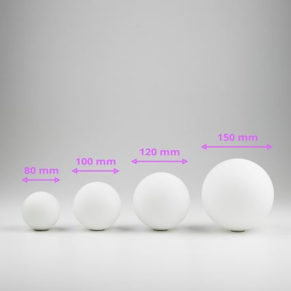 Brilagi - Náhradné sklo k lustru, nástennému svietidlu a lampe MISTEL, MILLA pr. 8 cm biela