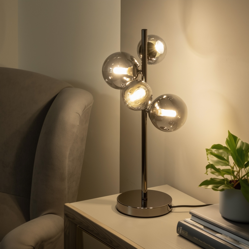 BRILAGI - Náhradné sklo pre luster, nástenné svietidlo a lampu MISTEL, MILLA, pr. 15 cm, dymové
