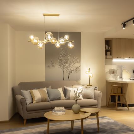 Brilagi - Náhradné sklo k lustru, nástennému svietidlu a lampe MISTEL, MILLA pr. 15 cm zlaté