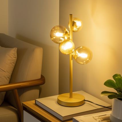 Brilagi - Náhradné sklo k lustru, nástennému svietidlu a lampe MISTEL, MILLA pr. 15 cm zlaté