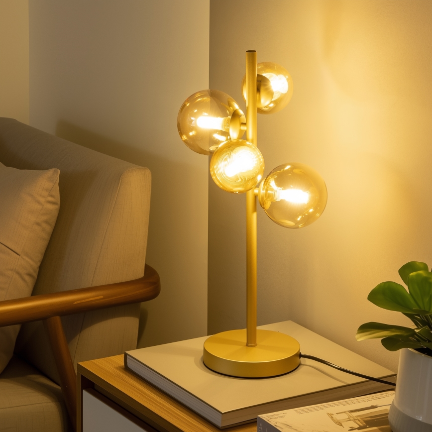 Brilagi - Náhradné sklo k lustru, nástennému svietidlu a lampe MISTEL, MILLA pr. 15 cm zlaté