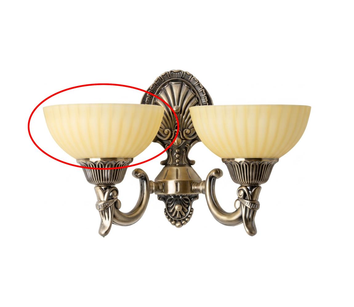 Brilagi - Náhradné sklo k nástennej lampe CLASSIC E14 pr. 16 cm béžové bg72844