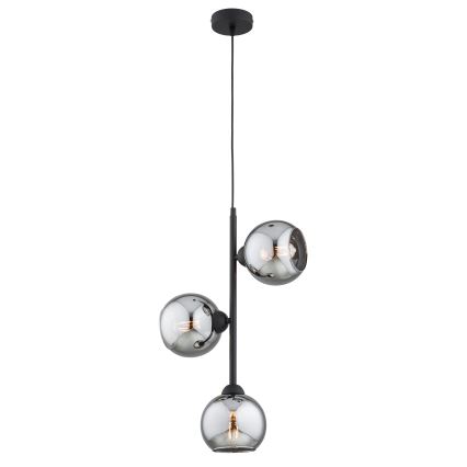 Brilagi - Náhradné sklo pre luster DIOR E27, priemer 15 cm, dymovo sivé