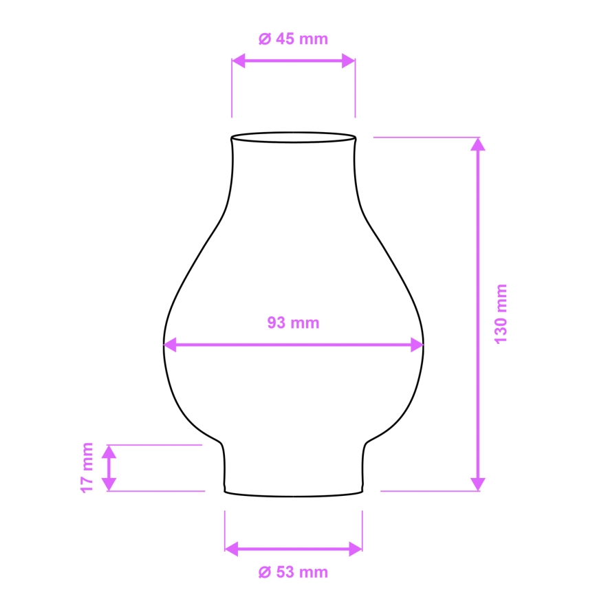 Brilagi - Náhradné sklo k lustru a nástennému svietidlu ROATA, VELA, RUSTIC, QUEEN, TIMONA E14 biele