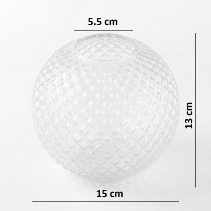 BRILAGI - Náhradné sklo univerzálne STELLA E27 priemer 15 cm číre/zlaté