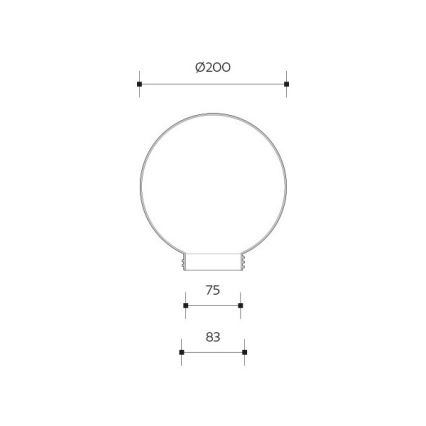 Brilagi - Náhradné univerzálne tienidlo HARBOR E27, priemer 20 cm, dymové