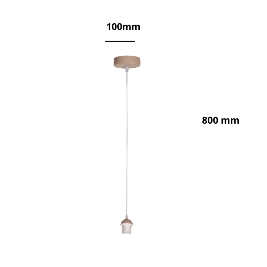 Brilagi - Napájací kábel PARTY 1xE27/60W/230V pr. 10 cm béžový