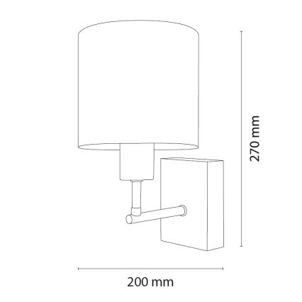 Brilagi - Detská nástenná lampa BOBO WOOD 1xE27/25W/230V dub/čierna/biela/jednorožce