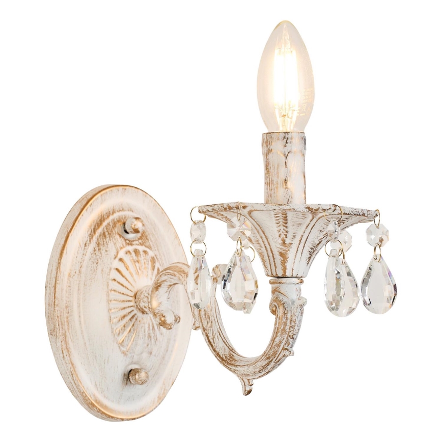 Brilagi - Nástenná lampa CLASSIC 1xE14/60W/230V krémová/patina