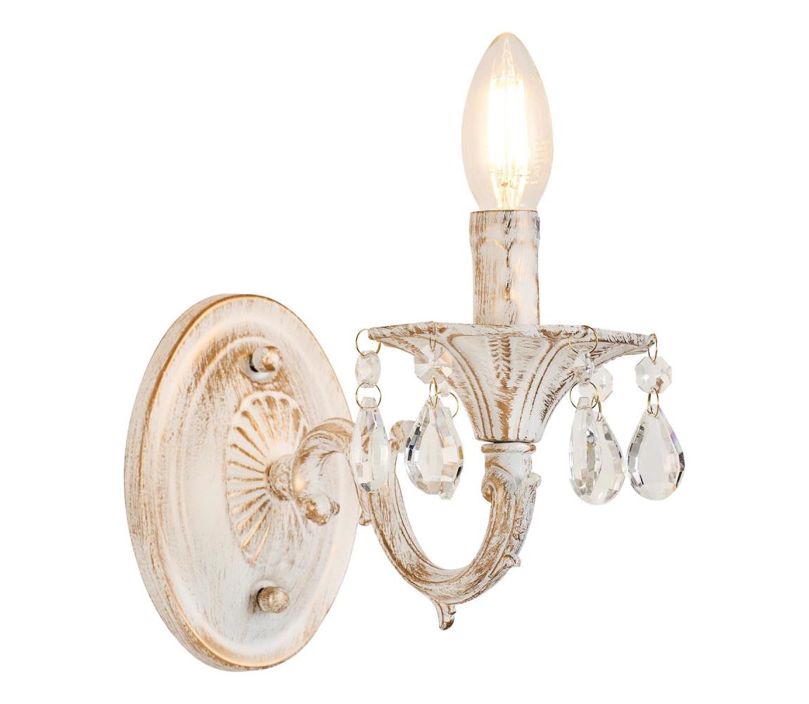 Brilagi - Nástenná lampa CLASSIC 1xE14/60W/230V krémová/patina BG71321