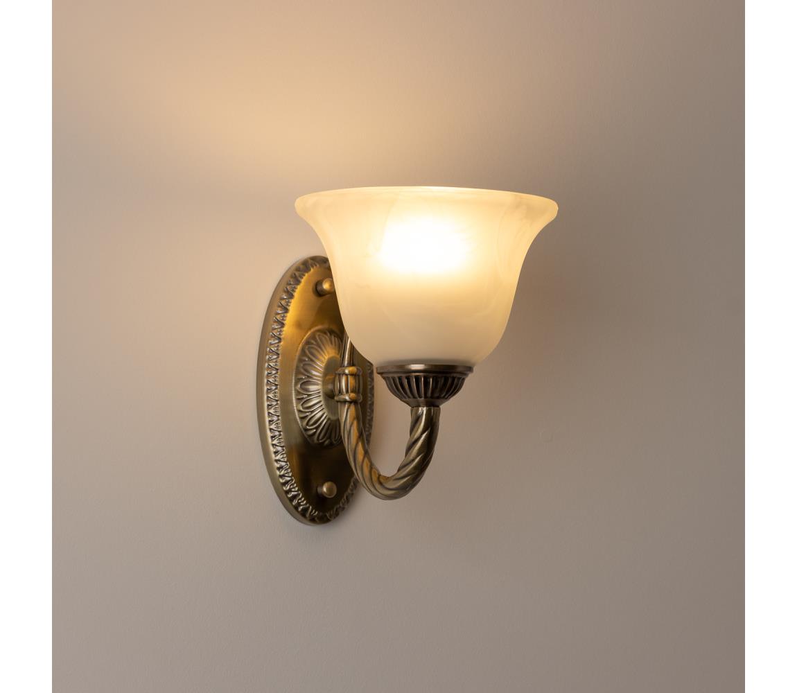 Brilagi - Nástenná lampa CLASSIC 1xE27/60W/230V mosadz BG71348