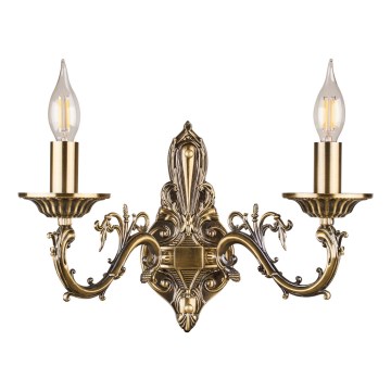 Brilagi - Nástenná lampa CLASSIC 2xE14/10W/230V mosadz