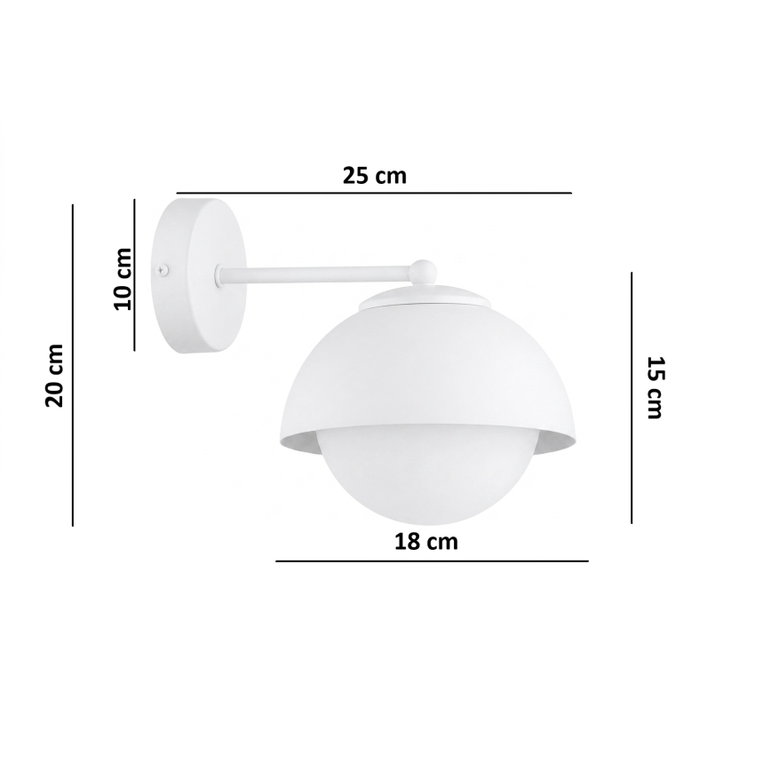 BRILAGI - Nástenná lampa COSMO 1xE27/60W/230V biela/zlatá