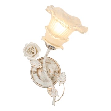 Brilagi - Nástenná lampa FLORA 1xE14/60W/230V krémová/patina