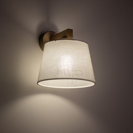 Brilagi - Nástenná lampa LATTE SABIA 1xE27/15W/230V borovica/biela