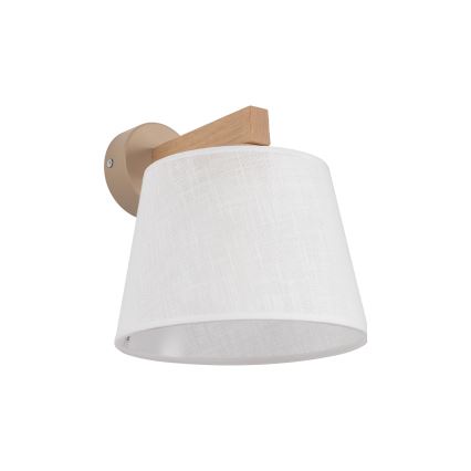 Brilagi - Nástenná lampa LATTE SABIA 1xE27/15W/230V borovica/biela