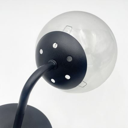 Brilagi - Nástenná lampa MALIVA 1xE14/15W/230V čierna/číra