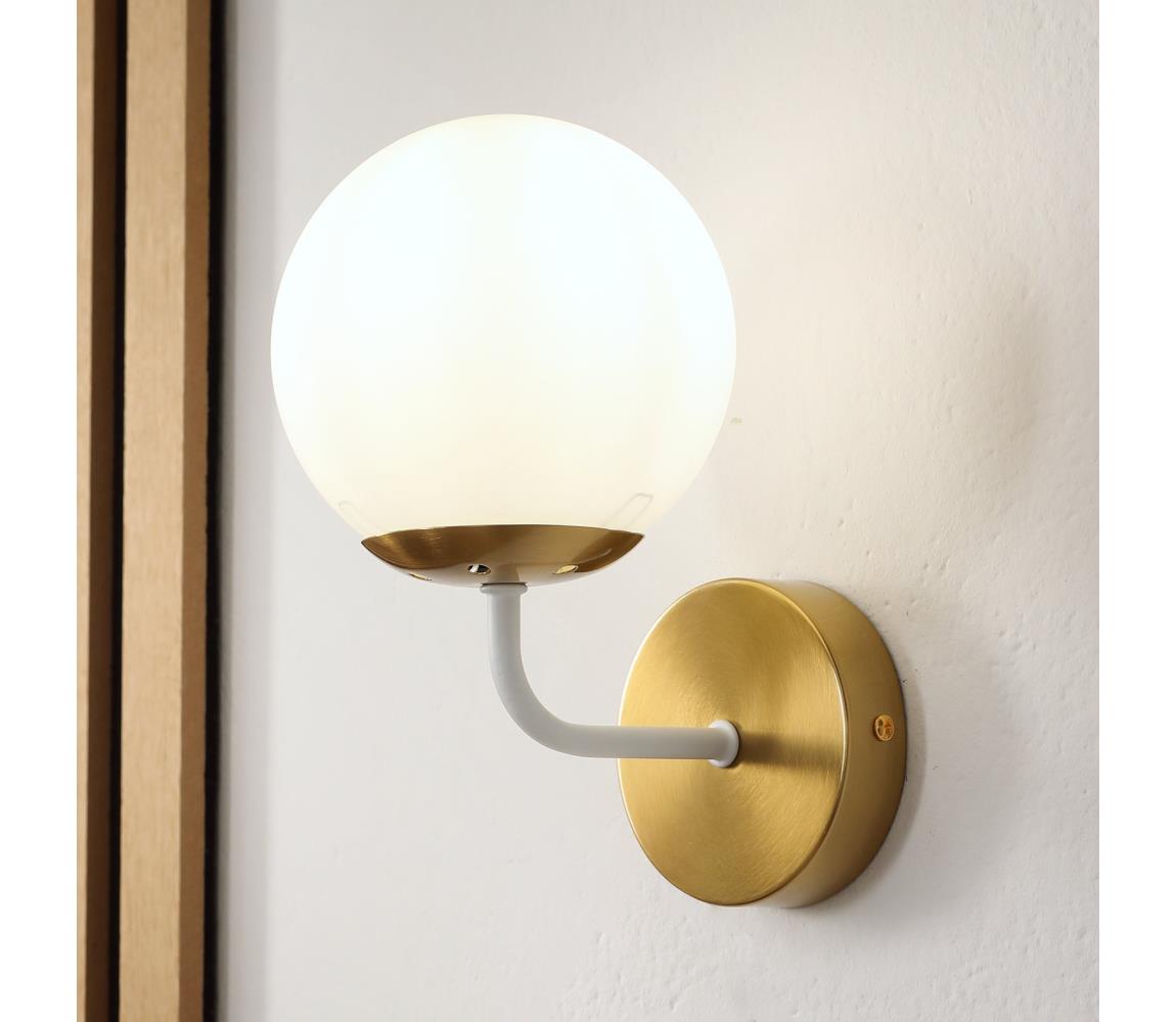 Brilagi - Nástenná lampa MALIVA 1xE14/15W/230V zlatá/biela KM-1.220/BIAŁY/ZŁOTY