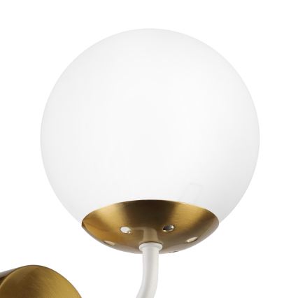 Brilagi - Nástenná lampa MALIVA 1xE14/15W/230V zlatá/biela