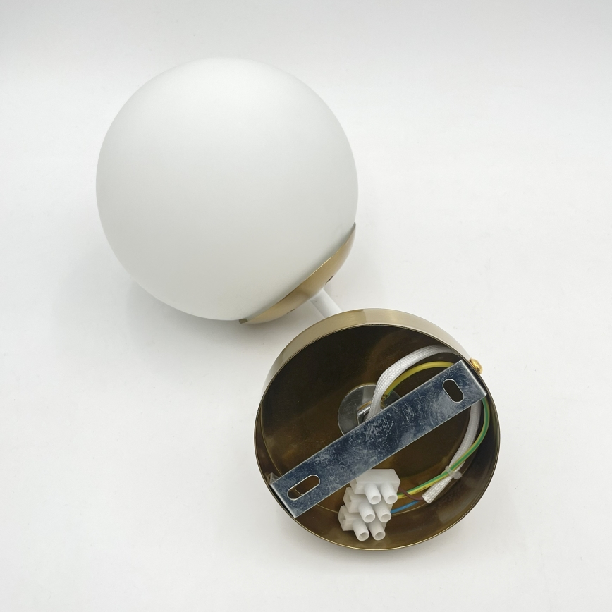 Brilagi - Nástenná lampa MALIVA 1xE14/15W/230V zlatá/biela