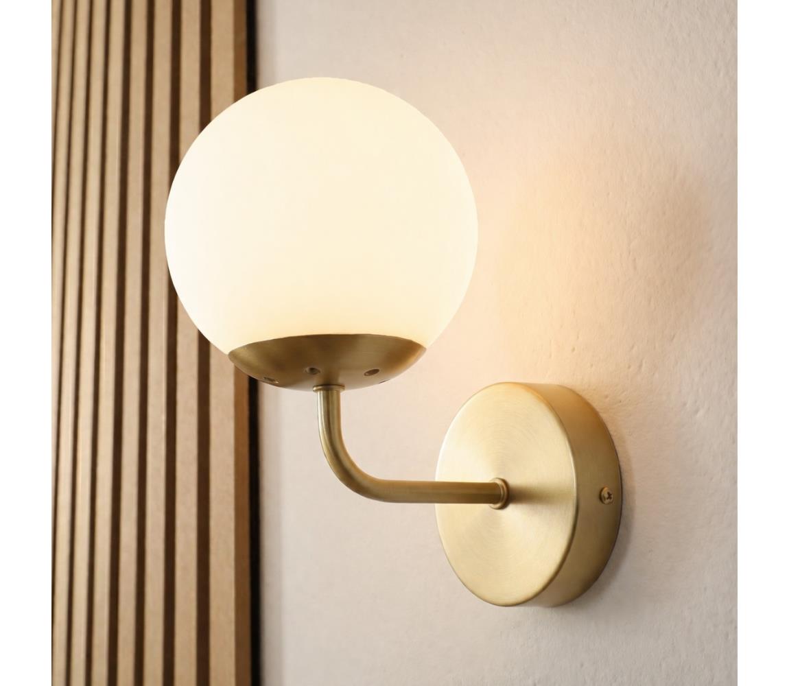 Brilagi - Nástenná lampa MALIVA 1xE14/15W/230V zlatá/biela 8590828080497