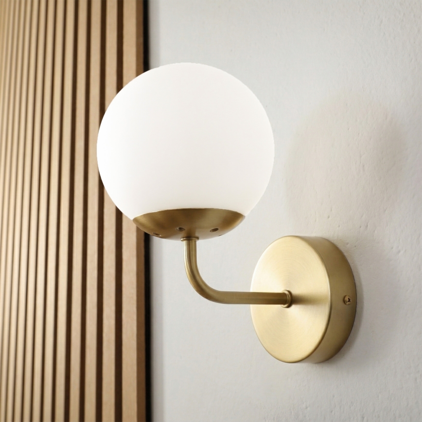 Brilagi - Nástenná lampa MALIVA 1xE14/15W/230V zlatá/biela