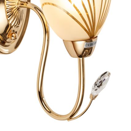 Brilagi - Nástenná lampa MEGAPOLIS 1xE14/60W/230V zlatá
