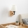 Brilagi - Nástenná lampa NUBILA WOOD 1xE27/25W/230V dub/krémová
