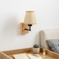 Brilagi - Nástenná lampa NUBILA WOOD 1xE27/25W/230V dub/svetlohnedá
