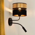 BRILAGI - Nástenná lampa ROYAL 1xE27/15W/230V + 1xG9/3W čierna/zlatá