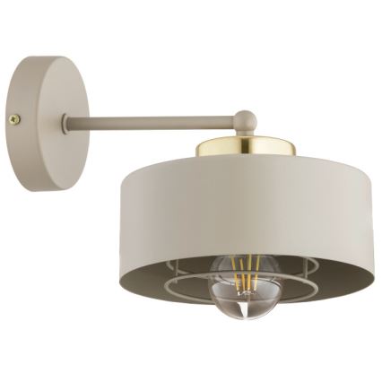 Brilagi - Nástenná lampa SPRING 1xE27/60W/230V béžová/zlatá
